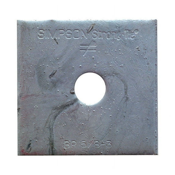 Simpson Strong-Tie 5/8 in. x 3 in. Steel Hot Dipped Galvanized Bearing Plate
