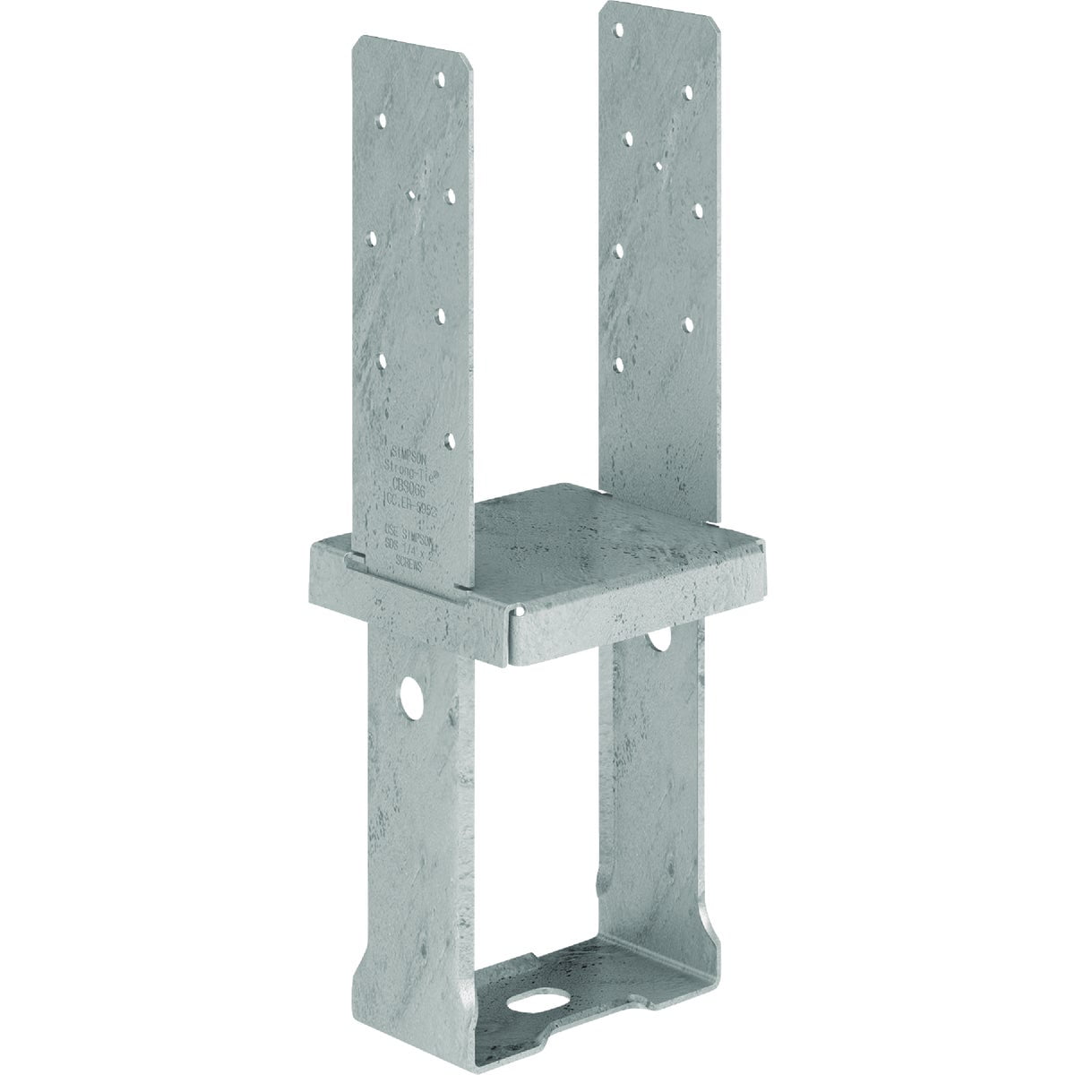 CBSQ Hot-Dip Galvanized Standoff Column Base for 6x6 Nominal Lumber with SDS Screws