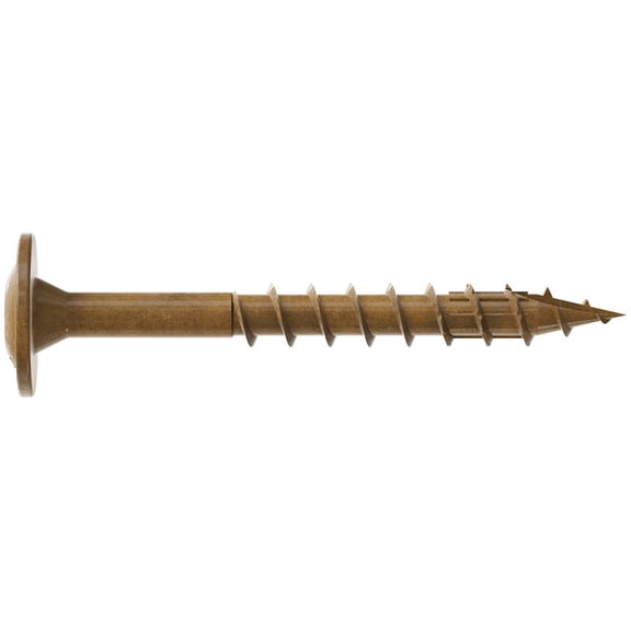 Simpson Strong-Tie CBT08112R300 Construction Screw, #8 Thread, 1-1/2 in L, Serrated Thread, Wafer Head, 300