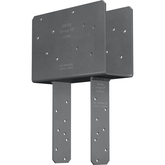 Simpson Strong-Tie CCQ46SDS2.5 CCQ Column Cap for 4X Beam, 6X Post with Strong-Drive SDS Screws