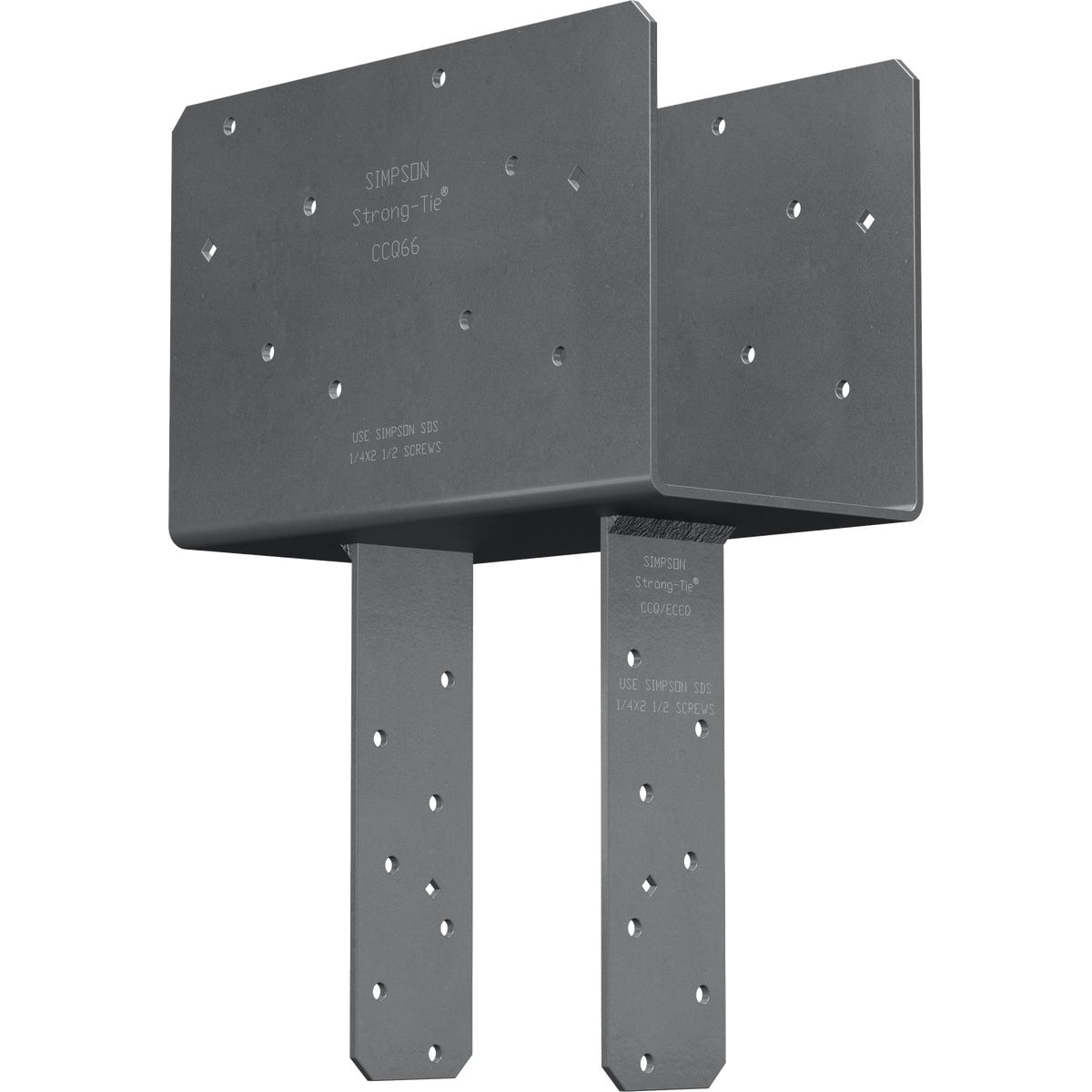 Simpson Strong Tie CCQ66SDS 6 x 6", Column Cap Bracket with SDS Srews