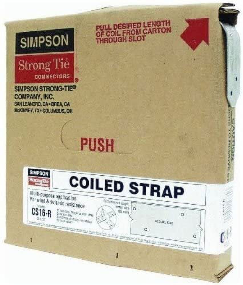 Simpson Strong-Tie Coiled Strap 16 Ga Galvanized - Walmart.com