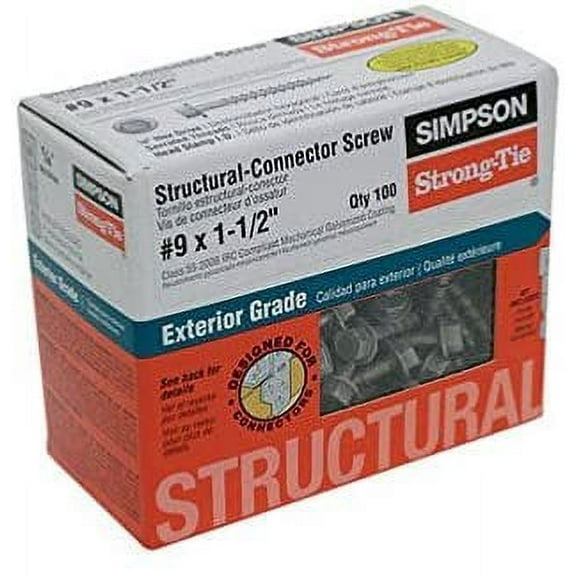 Simpson Strong-Tie Connector Screw 1-1/2" L 9 Ga Galvanized
