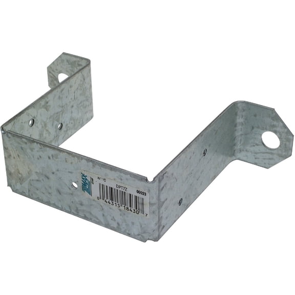 Simpson Strong Tie DPT7Z ZMAX Galvanized 14-Gauge 4x4 Deck Post Tie 25-per Box