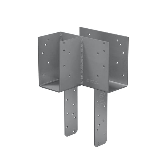 Simpson Strong-Tie ECCLLQ464SDS ECCLLQ L-Shape End Column Cap for 4X Beams, 6X Post w/ SDS Screws, Skewed Left