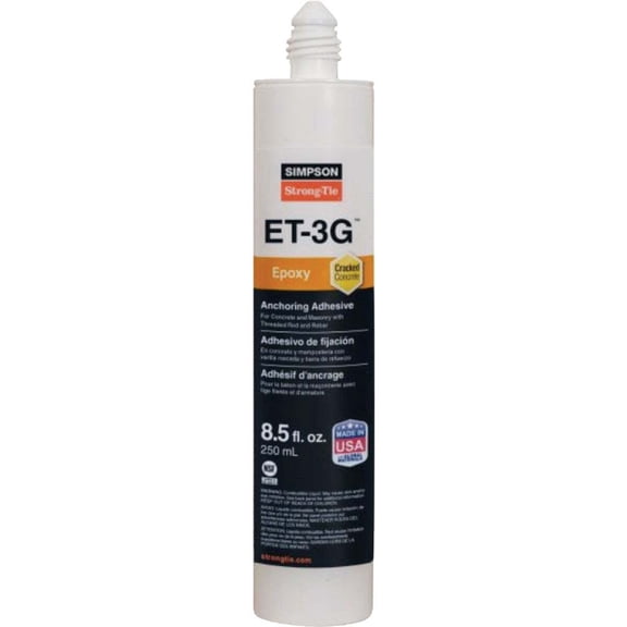 Simpson Strong-Tie ET3G10 - 8.5oz Epoxy Anchoring Adhesive w/ Nozzle