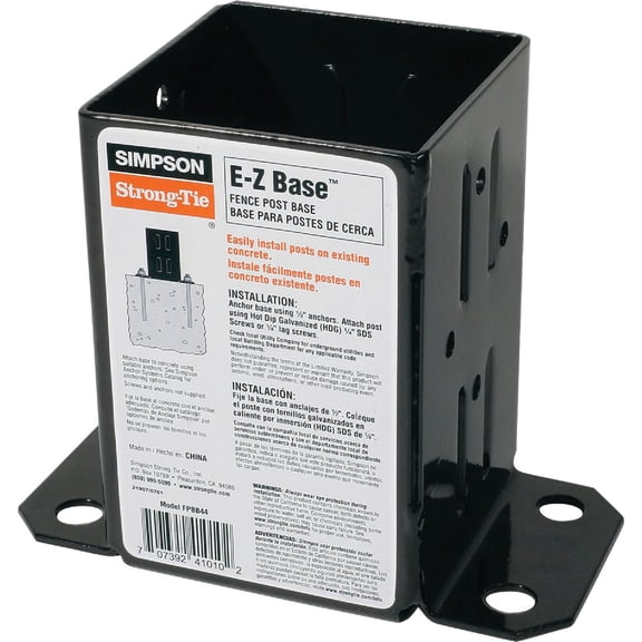 Simpson Strong-Tie Ez Base 4" X 4" 12 Ga