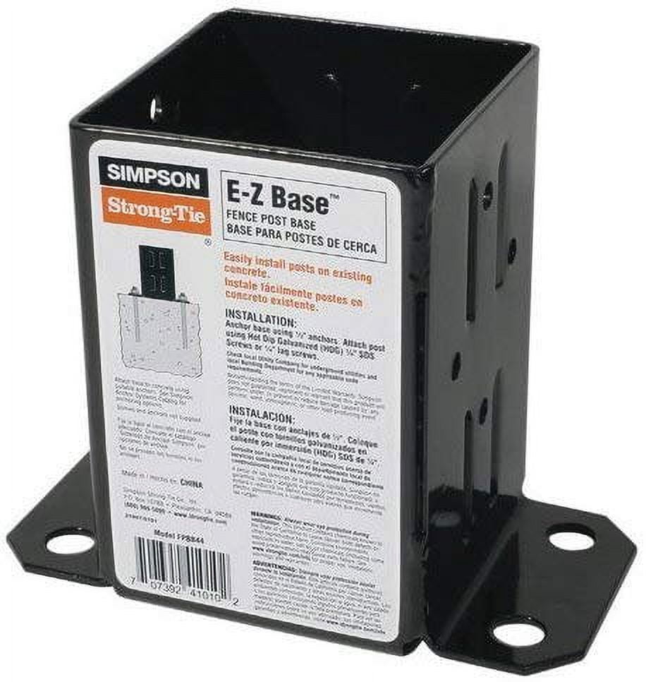 Simpson Strong Tie FPBB44 4x4, Black Finish E-Z Post Base Bracket 10 Pack