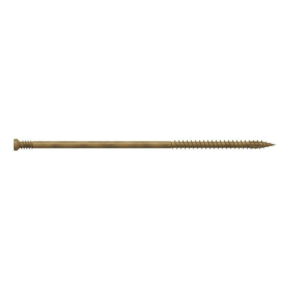Simpson Strong-Tie FT09500R50 #9 x 5 in. T15, Trim-Head, Quik Guard, Tan Finish Trim Screw (50-Qty)