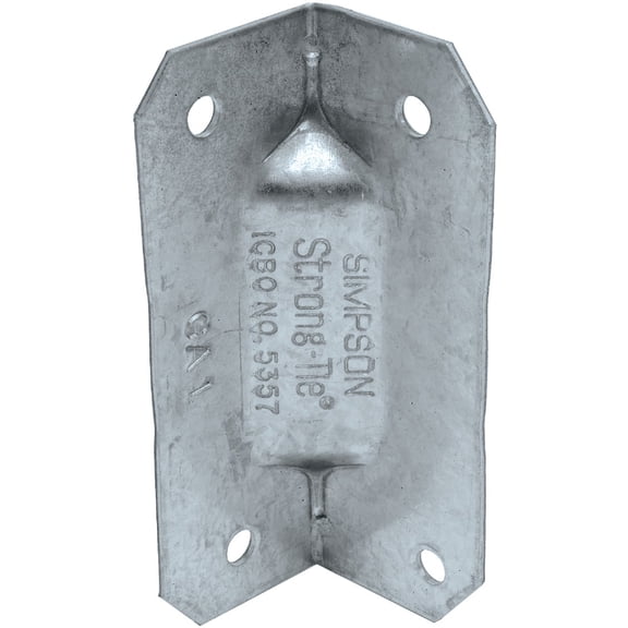 100-pack Simpson Gusset Angle 90 Degree Bracket Steel Gusset GA1 - Galvanized - 100 Pack, 2-3/4 In.  Standard Mounting Hardware, Drop-In Replacement