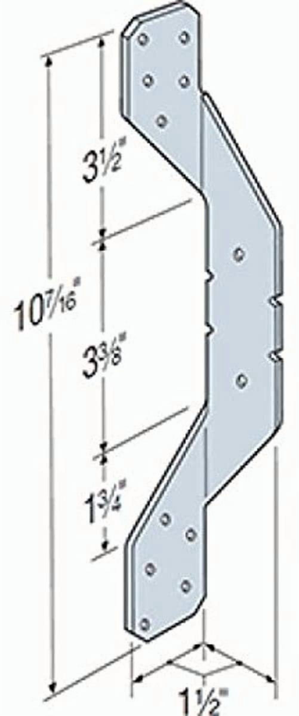 Simpson Strong Tie H2AZ-100 H2AZ 18-Gauge Steel Hurricane Tie Connector 100-Pack