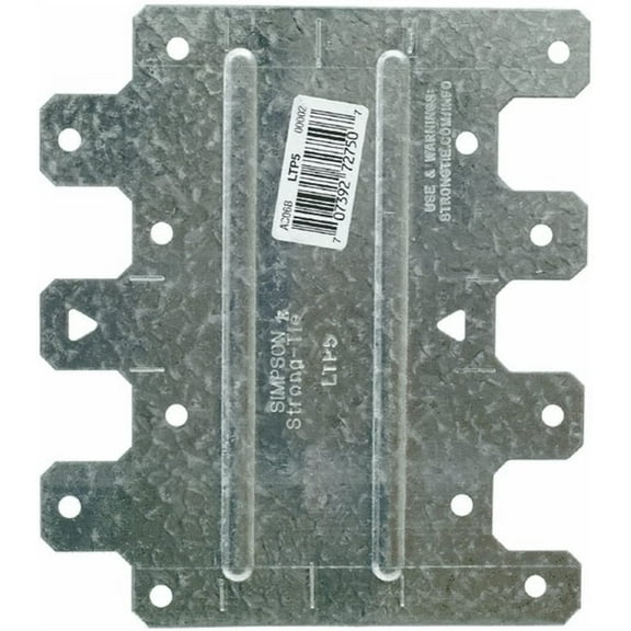 Simpson Lateral Tie Plate LTP5-100 Steel 20-Gauge - 100 Per Box, 4-1/2 x 5-1/8 In