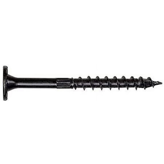 Simpson Strong-Tie No. 10 x 3-1/2 in. L Lobe Washer Head Black Steel Wood Screws 50 pk - Case of: 6; Each Pack Qty: 50; Total Items Qty: 300