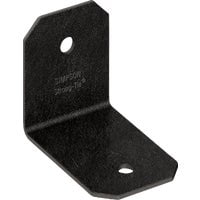 Simpson Strong-Tie Outdoor Accents Avant Collection ZMAX Black Powder-Coated Framing Angle - Pack of 10