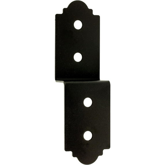 Simpson Strong-Tie Outdoor Accents Mission Collection 3 in. ZMAX, Black Powder-Coated Deck Joist Tie for Rough 2X