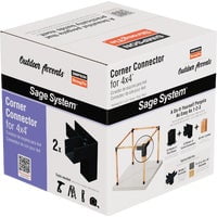 Simpson Strong-Tie Outdoor Accents Sage System Black Powder-Coated Corner Connector