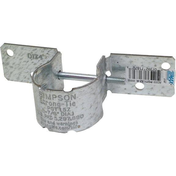 Simpson Strong-Tie PGT1.5Z-R Rust Free Pipe Grip Tie, Steel