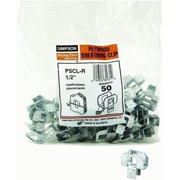 Simpson Strong Tie PSCL 1/2-R50 Panel Sheathing Clip, 50-Pack by Simpson Strong Tie