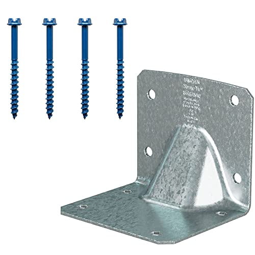Simpson Strong-Tie S/HGAM10KT S/HGAM Hurricane Gusset Angle for Masonry with Screws (10-Qty)