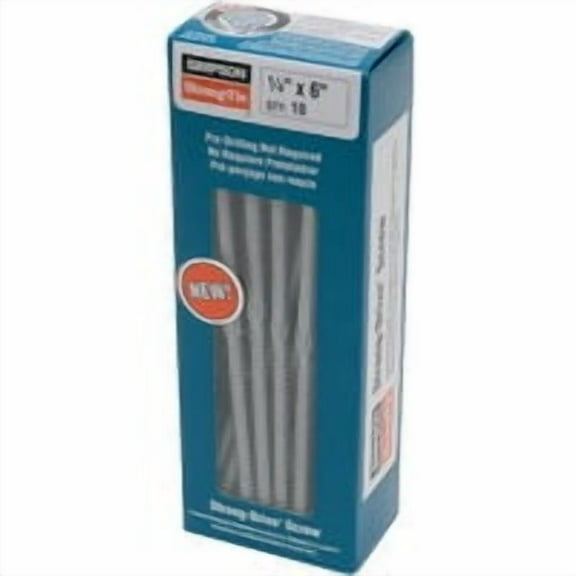 Simpson Structural Screws SDS25600-R10 1/4-Inch by 6-Inch with 3-1/4-Inch threaded Structural Wood Screw, 10-Pack by Simpson Structural Screws
