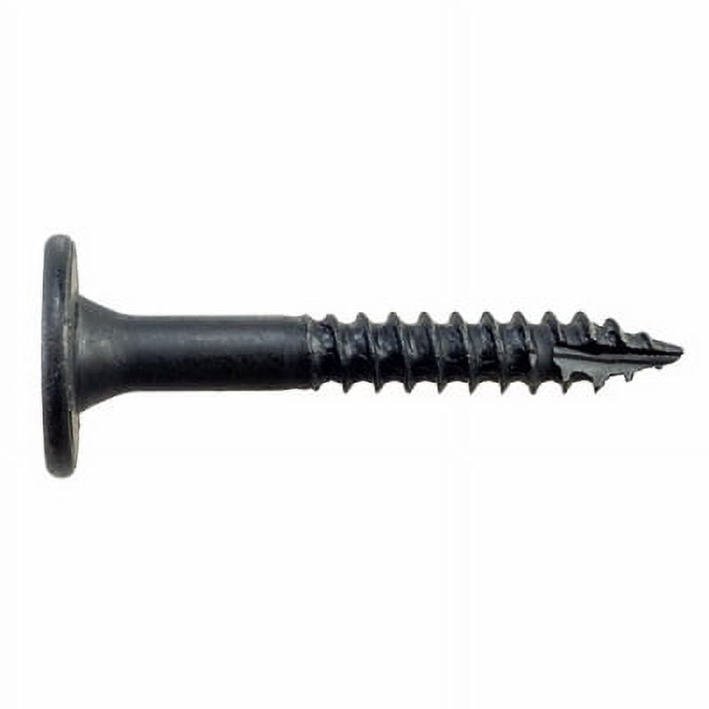Black Low Profile Head Hex Drive Structural Wood Screws, 2-inch