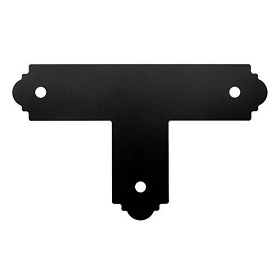 Simpson Strong Tie Simpson Outdoor Accents APT4-8 x 4-inch ZMAX Galvanized Steel Black Powder-Coat Flat T Strap (8-Case)