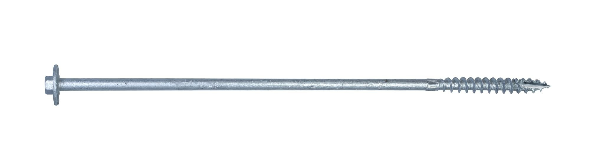 Simpson Strongtie 5005624 0.37 x 12 in. Hot-Dipped Galvanized Hex Washer Interior & Exterior Wood Screws