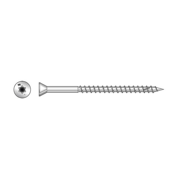 Simpson Strong-Tie T07225WP1 - #7 x 2-1/4" 316SS DWP Trim Head Screw T-15 1lb