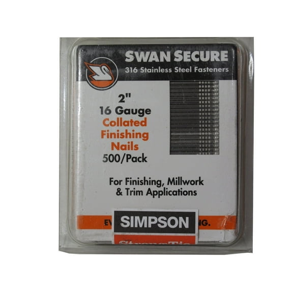 Simpson Strong-Tie 2" 16ga 316SS Collated Finish Nails - 500ct