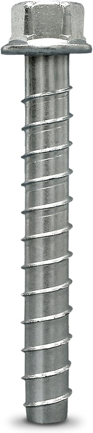Titen HD Heavy Duty Screw Anchor | 3/8" X 3", Zinc Plated, 50 Per Box | For Concrete & Masonry