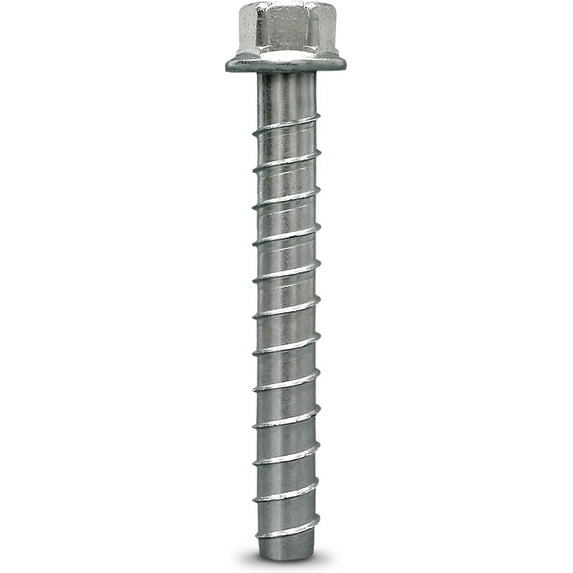 Simpson Strong-Tie Titen HD Screw Anchor THD37300H - Zinc Plated, 3/8 x 3 In, 50 Pack