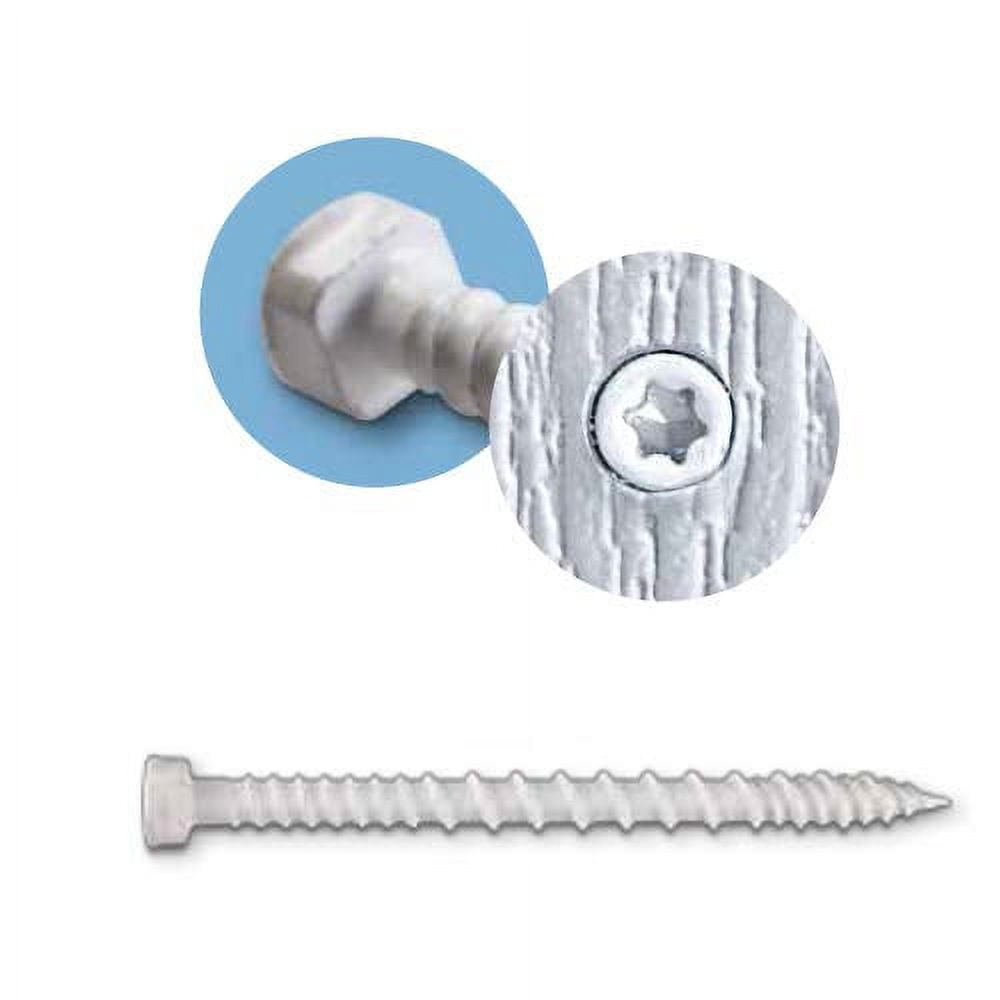 Simpson StrongTie TSV214R70WH01 8 x 21/4" PVC TrimBoard Screw