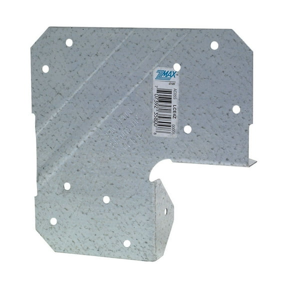 Simpson Strong-Tie End Post Cap LCE4Z ZMAX Galvanized Steel - 20-Gauge - 4x, Silver