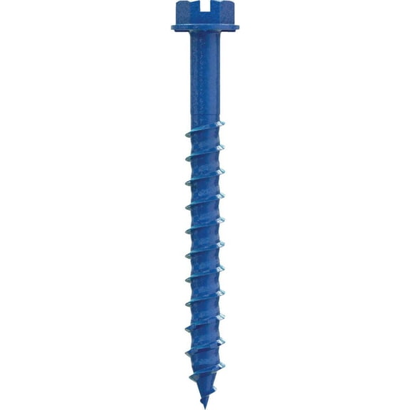 Simpson TNT25214HC75 1/4 x2-1/4  Hex Head Titen Turbo Concrete Screws 75-Pk
