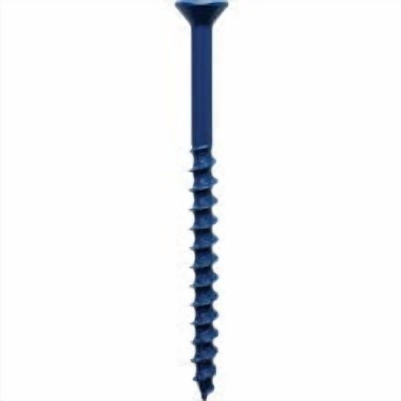 Simpson Strong-Tie TNT25334TFC75 Titen Turbo — 1/4 in. x 3-3/4 in. 6-Lobe Flat-Head Concrete and Masonry Screw, Blue (75-Qty)
