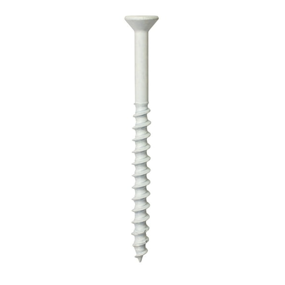 Simpson TNTW18134TFC75 3/16 x1-3/4 Flat Head White Titen Turbo Concrete Screw 75