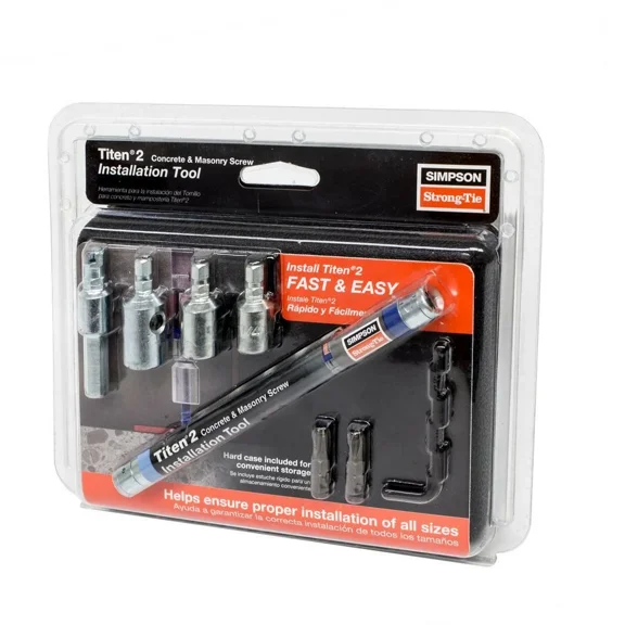 Simpson Ttn2T01 Ttn2Install Titen Drill Driver Bit Tool 1/4 5/16 Holder Masonry