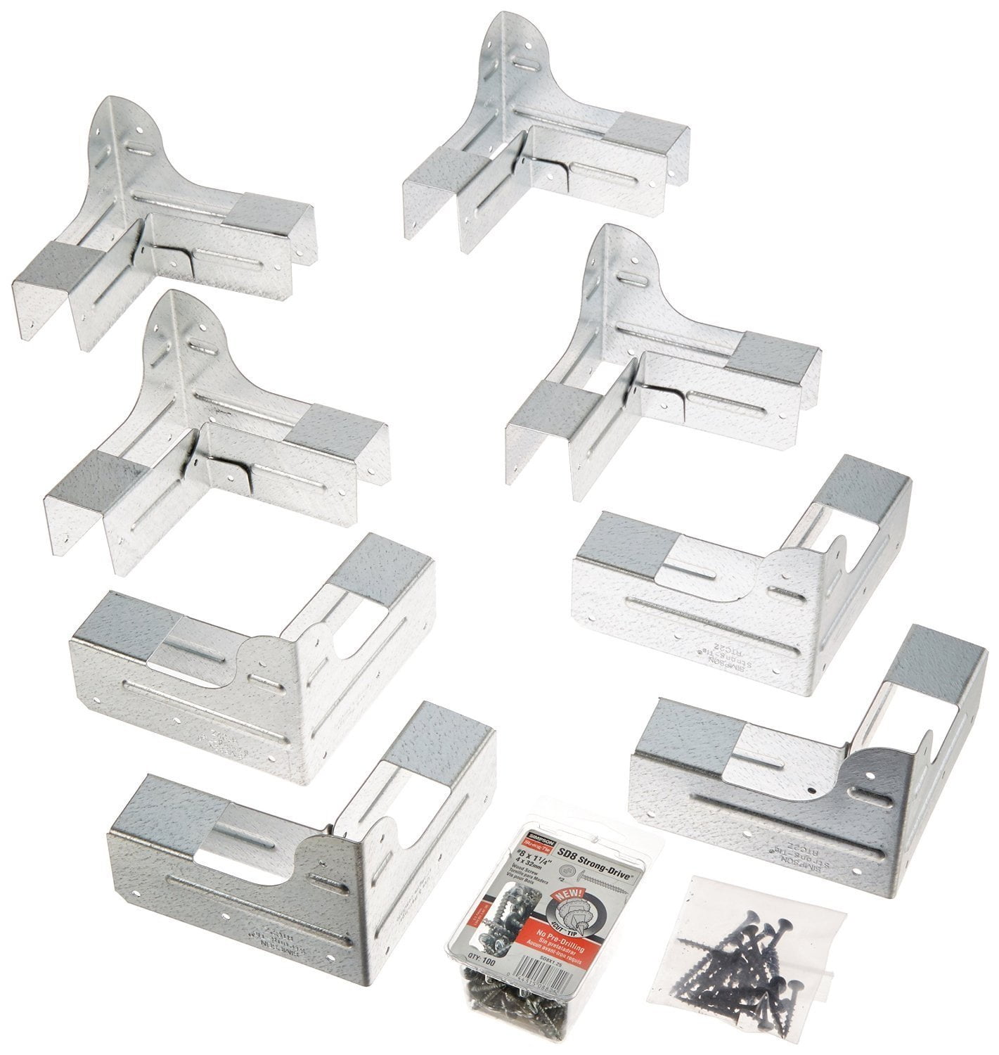 Simpson Silver Steel Workbench and Shelving Hardware Kit