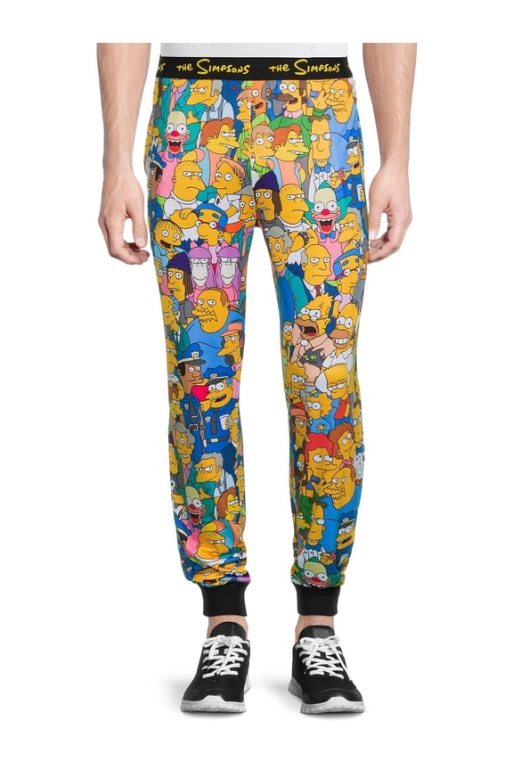 Simpsons 'ALL TOGETHER NOW' Men's Sleep Pants, Size S-2XL