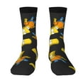 thumbnail image 1 of Simpsons Adult Socks Casual Tube Socks Durable Comfort Calf Socks Soft Elastic Crew Socks 2 Black-1, 1 of 9