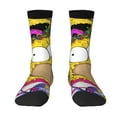 thumbnail image 1 of Simpsons Adult Socks Casual Tube Socks Durable Comfort Calf Socks Soft Elastic Crew Socks 3 Black, 1 of 9