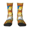 thumbnail image 1 of Simpsons Adult Socks Casual Tube Socks Durable Comfort Calf Socks Soft Elastic Crew Socks White, 1 of 9
