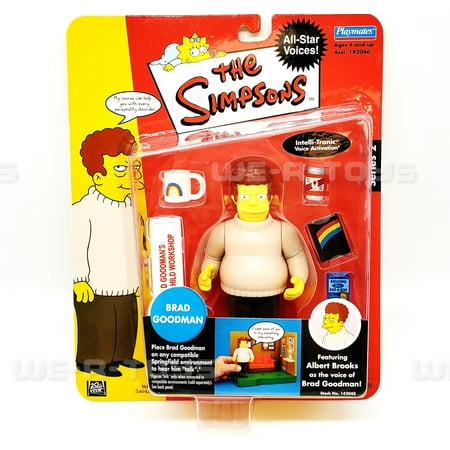 Playmates The Simpsons All Star Voices Brad Goodman Series #2 Action Figure