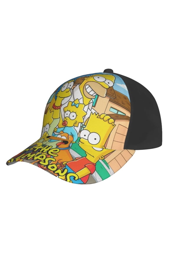 Simpsons Anime Baseball Cap Hats Adjustable Snapback Caps Cool Dad Hat for Men Women Teens Best Gift