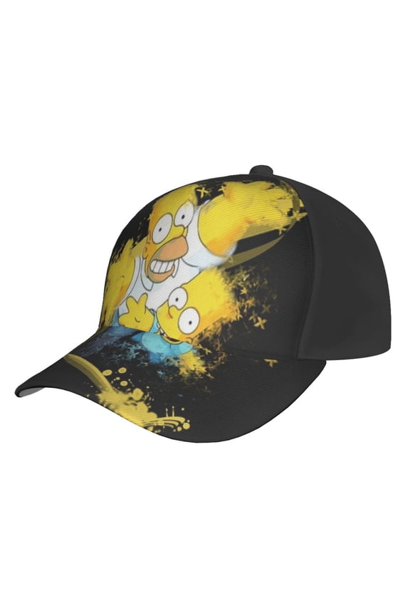 Simpsons Anime Baseball Cap Hats Adjustable Snapback Caps Cool Dad Hat for Men Women Teens Best Gift