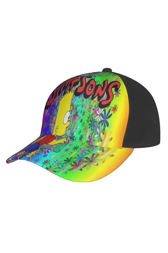 Simpsons Anime Baseball Cap Hats Adjustable Snapback Caps Cool Dad Hat for Men Women Teens Best Gift