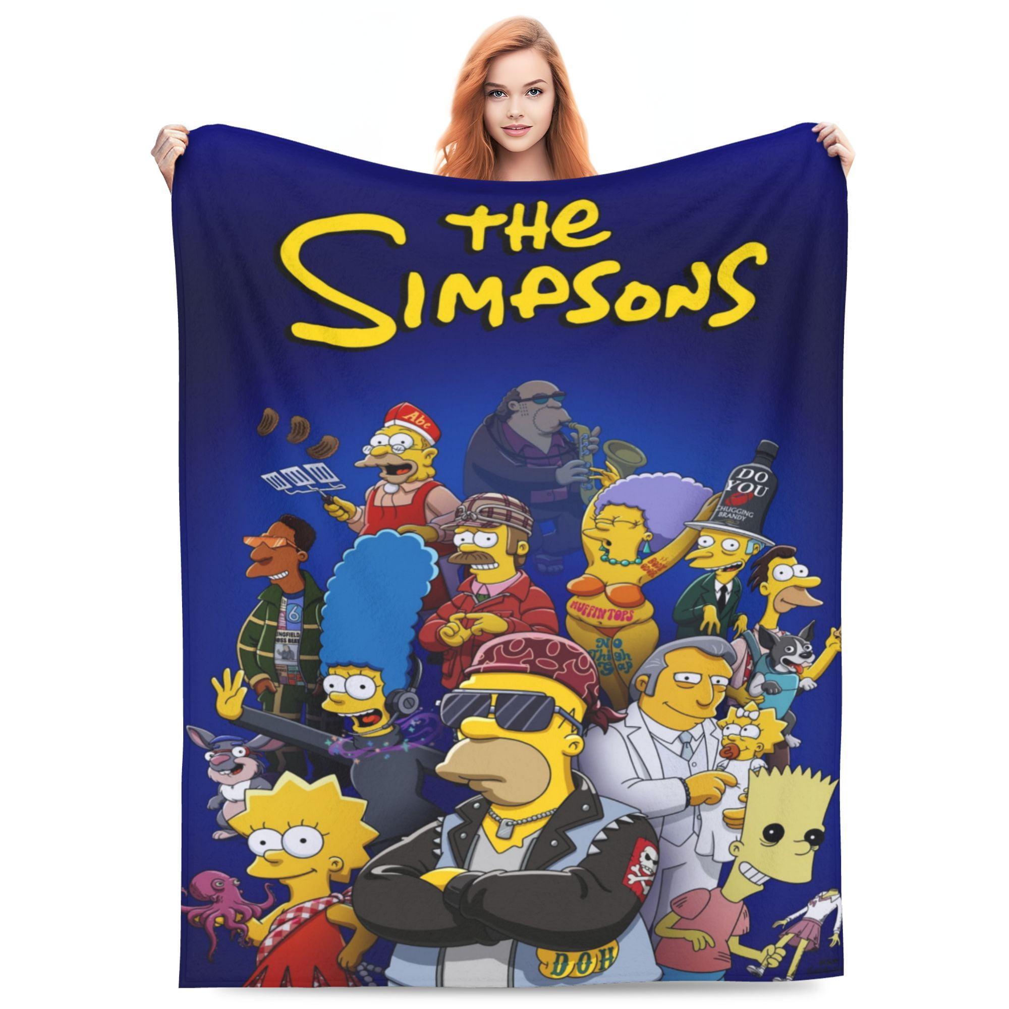 Simpsons Bed Blanket Super Soft Fleece Throw Blanket Simpsons Bed Blanket Super Soft Fleece Throw Blanket