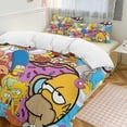 thumbnail image 1 of Simpsons Bedding Sets Comfort 3 Pieces Bedding Set 1 Duvet Cover + 2 Pillowcase Decorative Bedding 90"x90", 1 of 8
