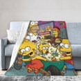 thumbnail image 1 of Simpsons Blankets Ultra Soft Flannel Blanket All Season Fuzzy Blanket Fluffy Cozy Blanket For Couch Bed Sofa 40"X30", 1 of 9