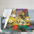 thumbnail image 1 of Simpsons Blankets Ultra Soft Flannel Blanket All Season Fuzzy Blanket Fluffy Cozy Blanket For Couch Bed Sofa 80"X60", 1 of 9